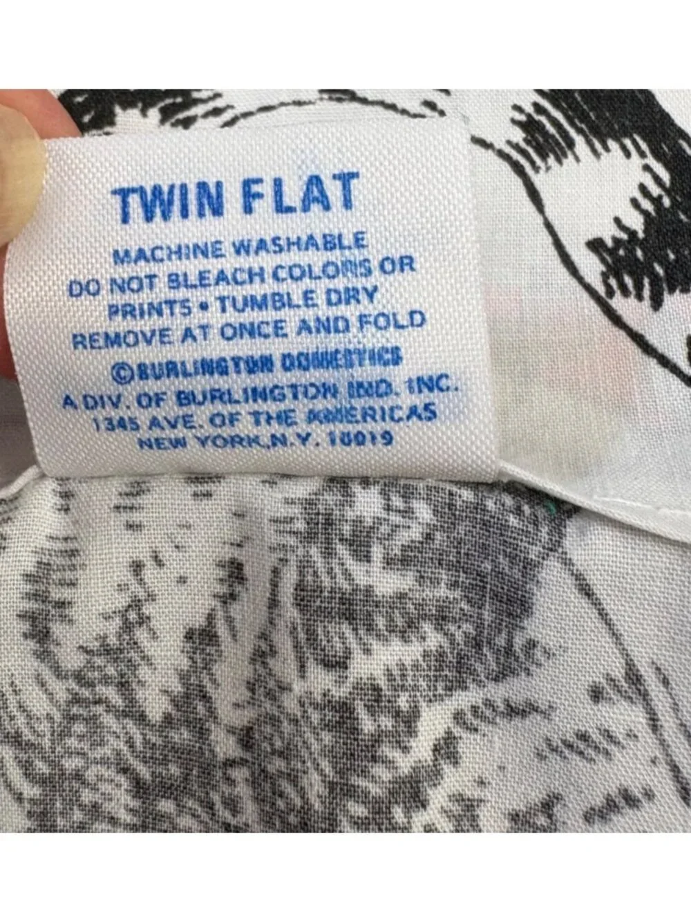 Vintage B. Kliban Burlington Twin Flat Sheet XL Pillowcase Cat Red Sneakers Flaw